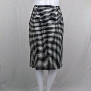 Vinage Jones New York Women's Lined Houndstooth Skirt Size 6